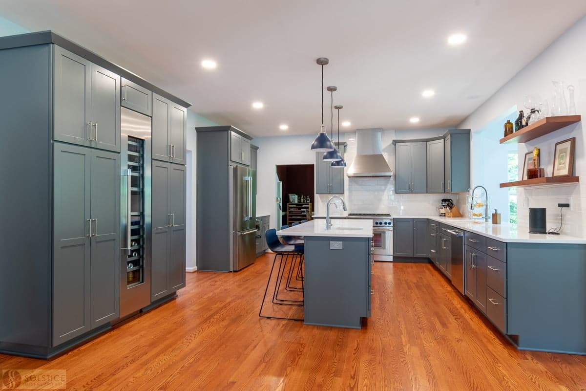 Cool Contemporary Gray Kitchen Laurins kitchen design Crofton 1 web